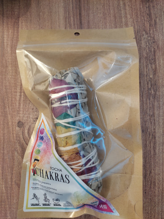 Bâton de sauge 7 chakras - 9 cm